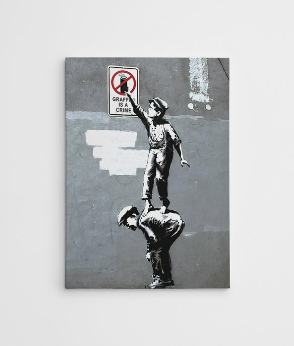 Wallity Lienzo Decorativo Banksy WY31 (70 x 100 cm)